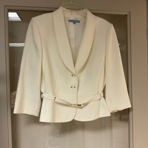 ANTONIO MELANI OFF WHITE JACKET SIZE 12